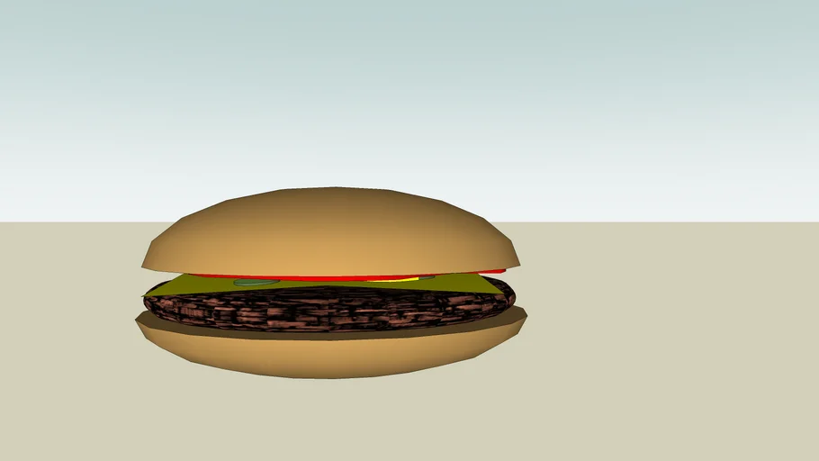 Plain CheeseBurger | 3D Warehouse