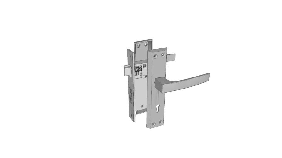 Pomo puerta con cerradura (Doorknob with lock)
