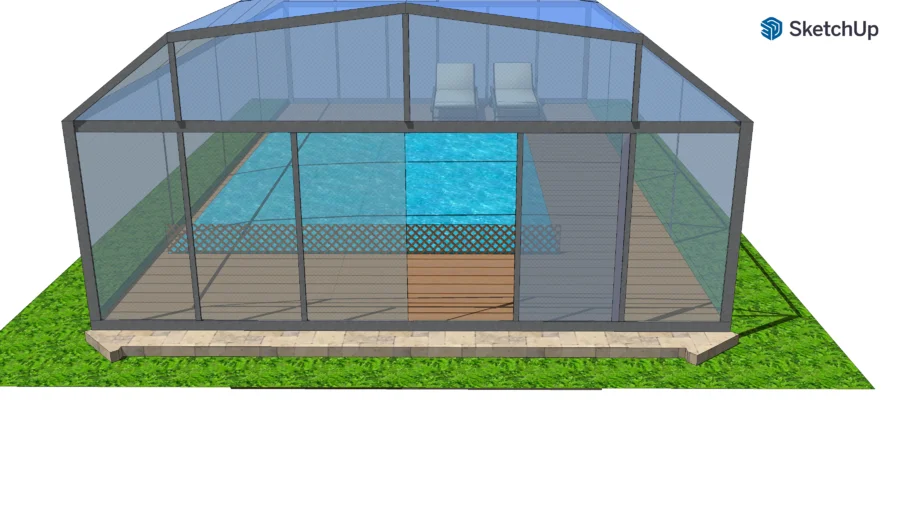 Copia de Piscina Cubierta con policarbonato/ Vidrio