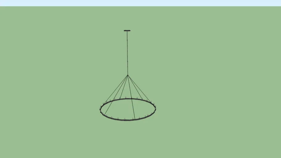 Camino Vintage Candelabra Round Chandelier 53"