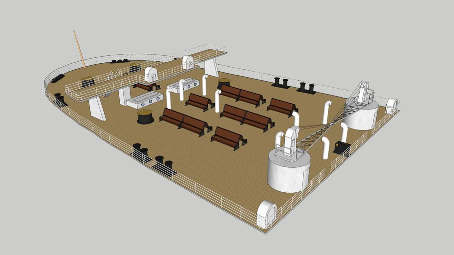 TITANIC DECK-BY-DECK B-DECK SECTION 5