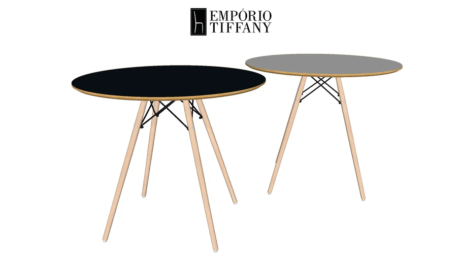Mesa Redonda 90cm - Empório Tiffany