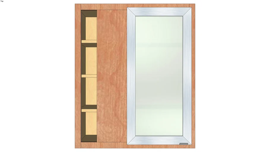Wall Blind Corner Single Door 36H