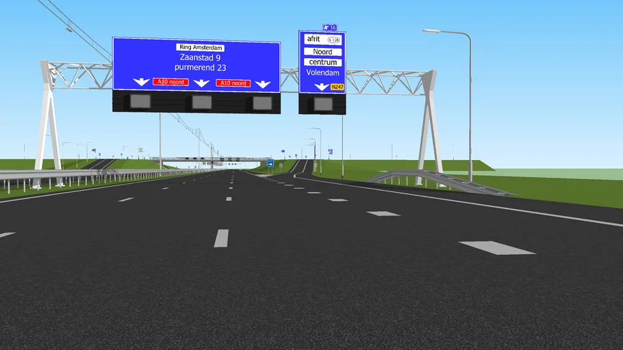 Exit highway