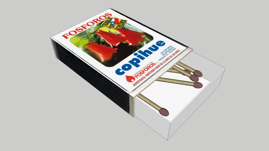 Caja de fosforos Copihue
