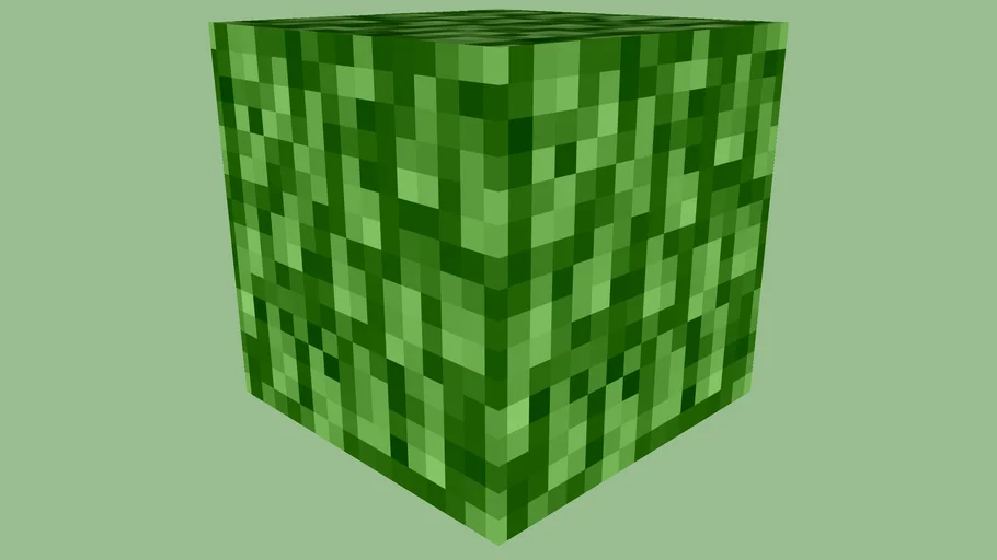 Minecraft Oak Leaves Block by Zapperier