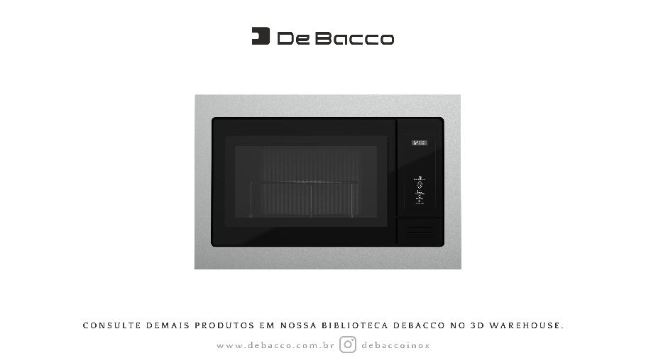 Forno Micro-Ondas - Zurique Glass Touch 60cm - 11 Funções