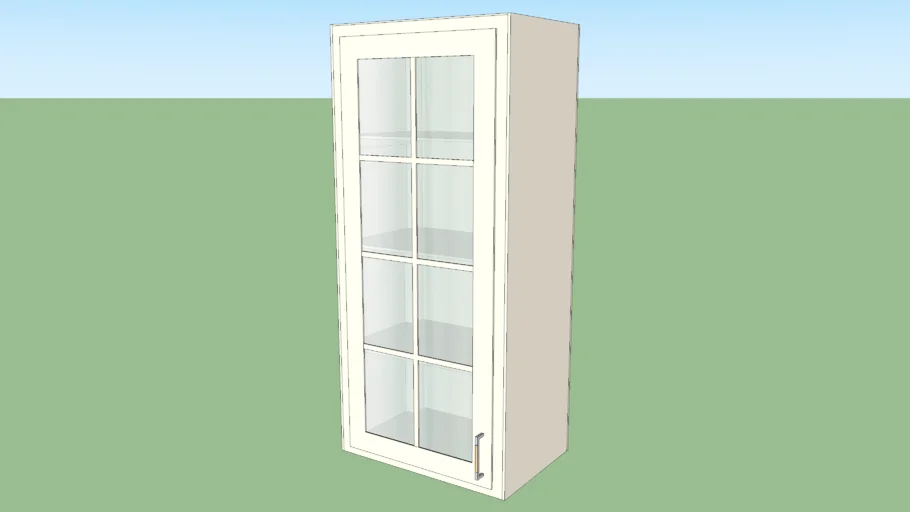 Upper Kitchen Cabinet: Single Glass