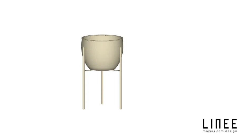 Suporte com cachepot tote G -LINEE