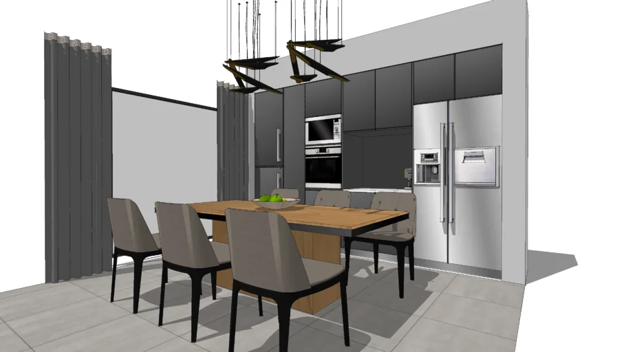 dining room modern brown