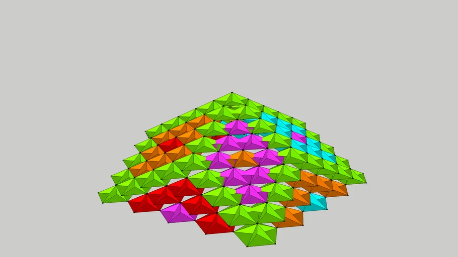 3D Patterned Inverted Pentagon