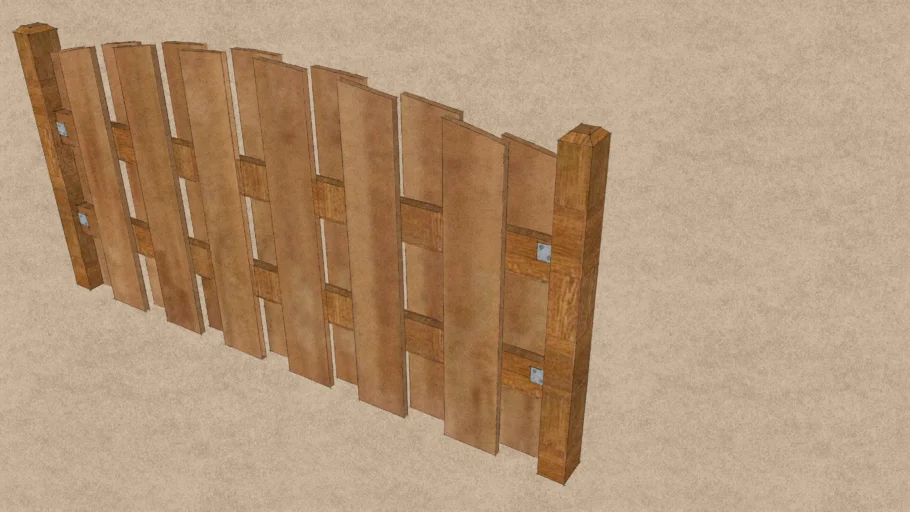 wooden fence