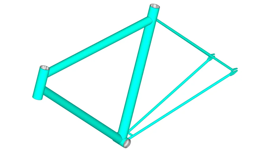 fixie bicycle frame | 3D Warehouse