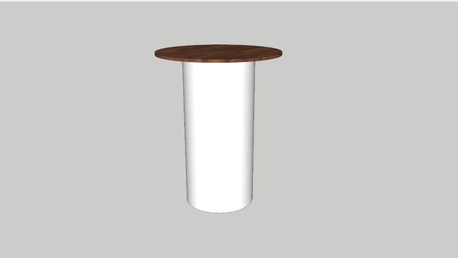 Round high table - white