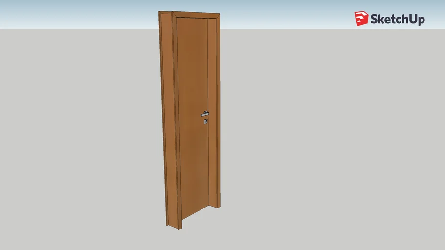 Porta Madeira Simples 210x60cm