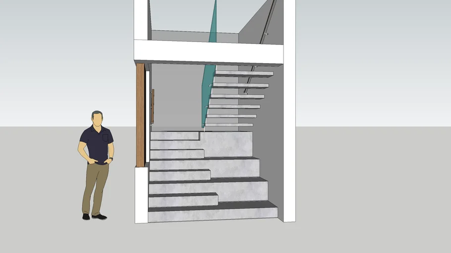 Stair U switchback