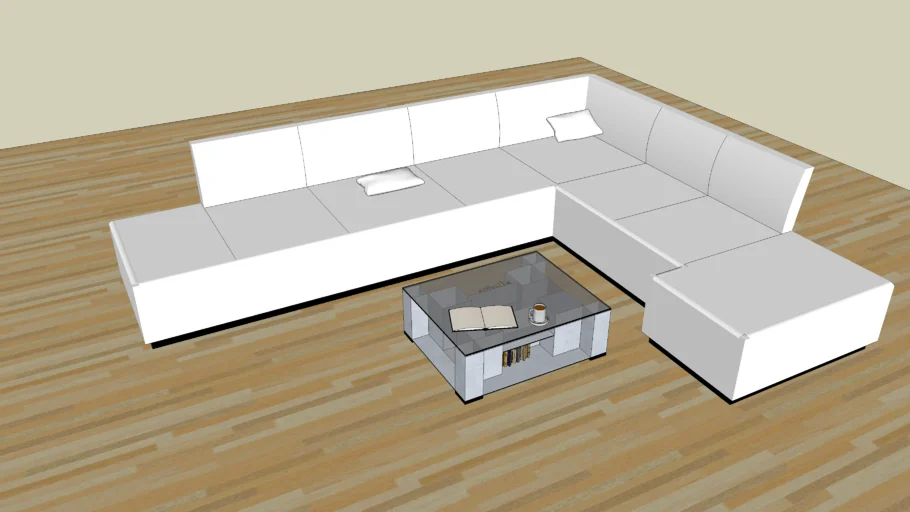 modern white couch