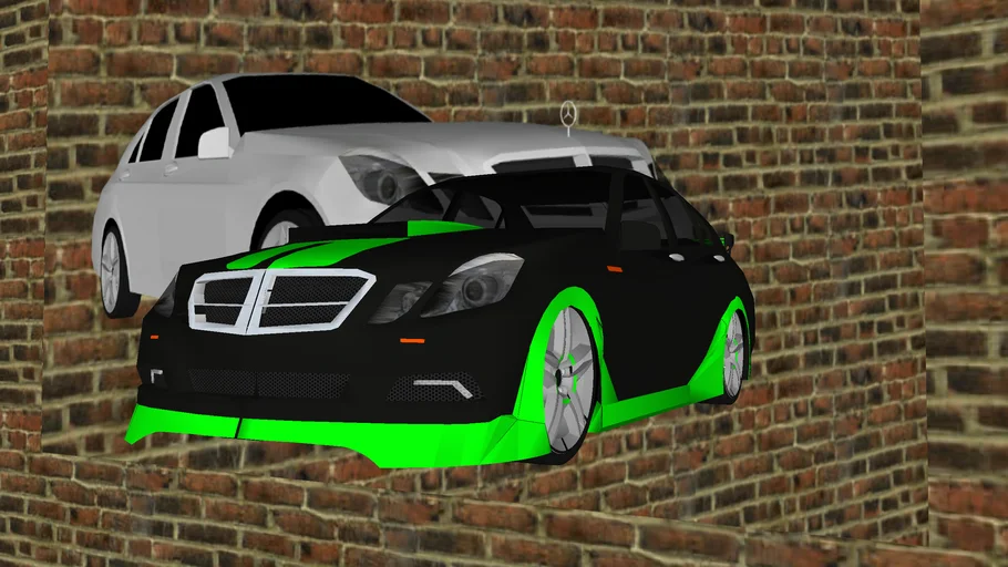 pimped mercedes benz car