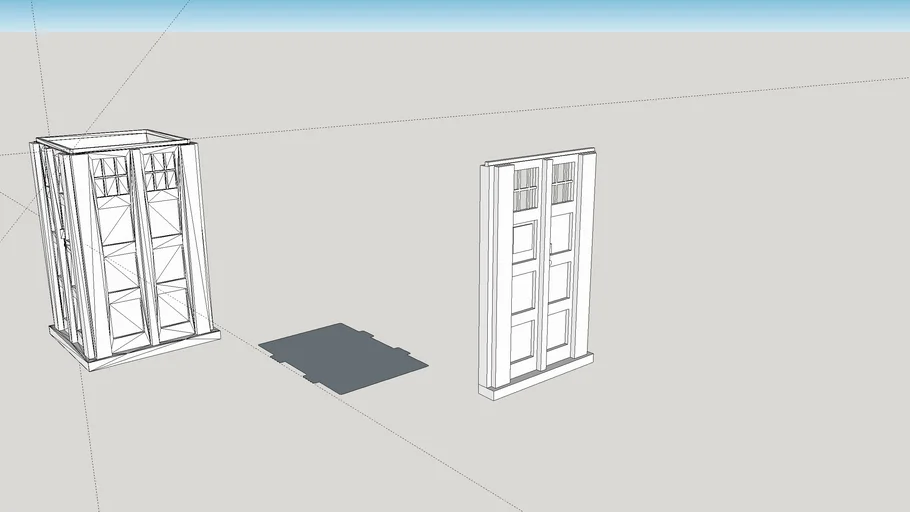 Tardis from Doctor Who Front Door Panel