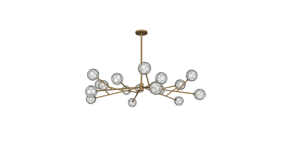 RH Boule de Cristal 60" Chandelier