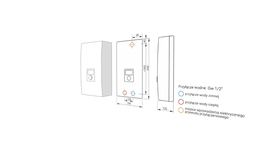 Kospel PPE3 water heater