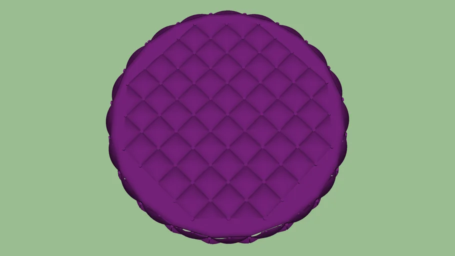 round tufted ottoman