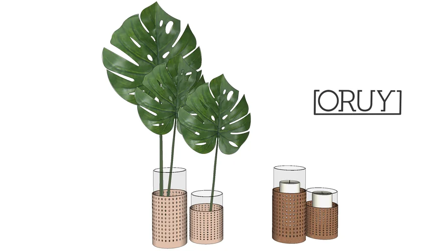 porta vela e cachepot poa kir adorno