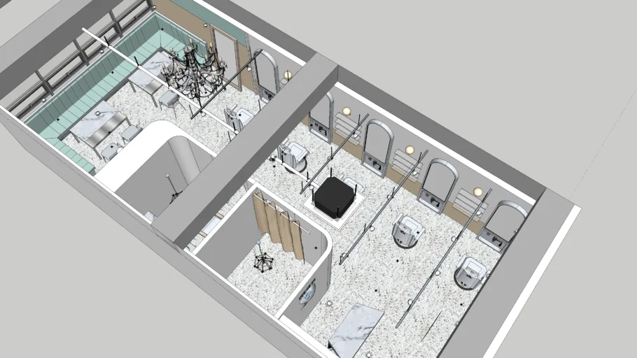 Beauty salon 1  ,  미용실 1