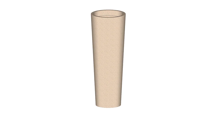 Vaso Polietileno Classic Cone 70 Nutriplan cor Areia