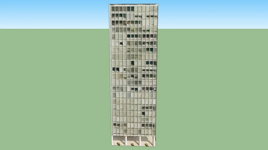 Building in Detroit, MI, USA