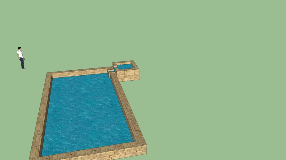 largepool with juccuzi