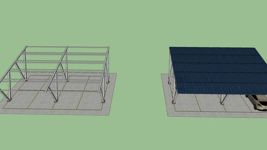 Estacionamento Solar 60 placas