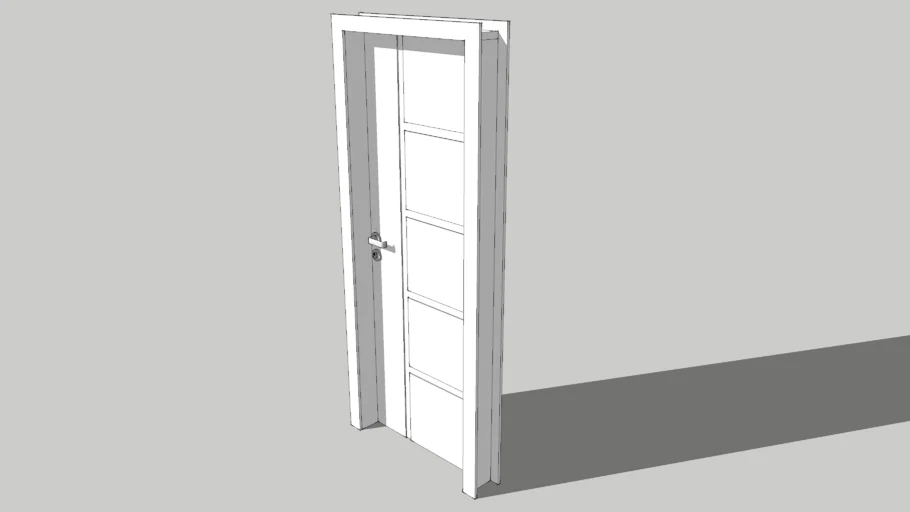 PORTA FRISADA MODELO 2 COMPLETA 80 X 210