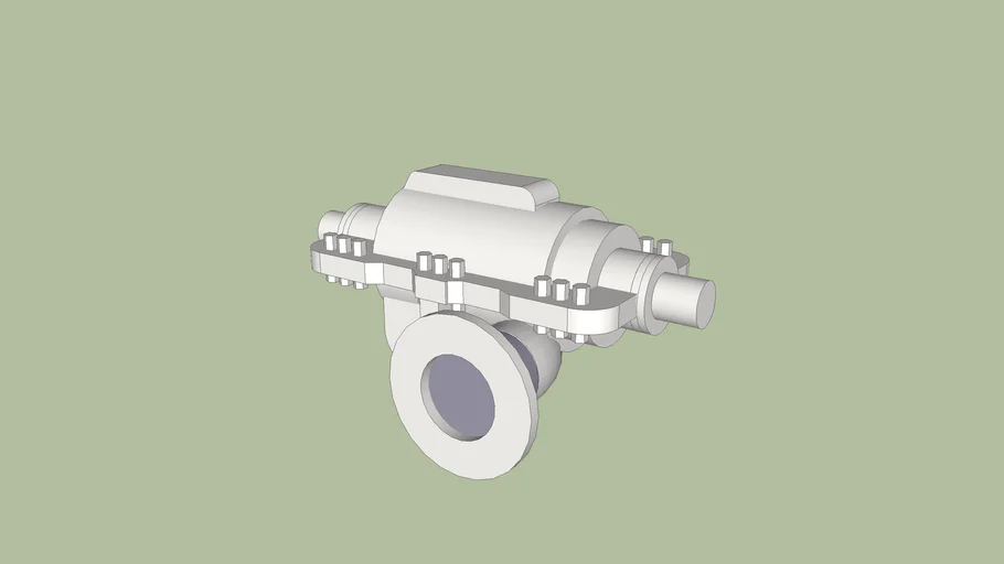 Pump, axial, horizontally split