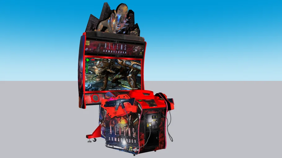 Aliens Armageddon arcade game Deluxe