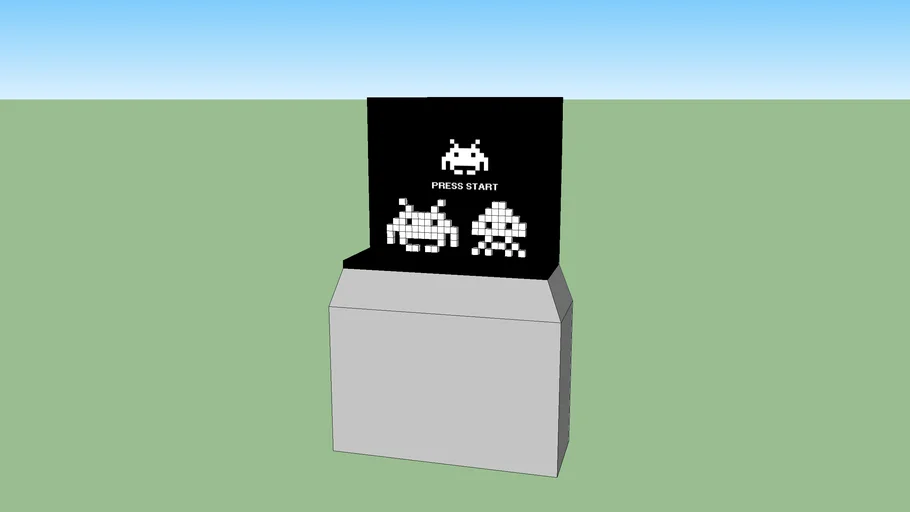 Space Invaders 2D pixel