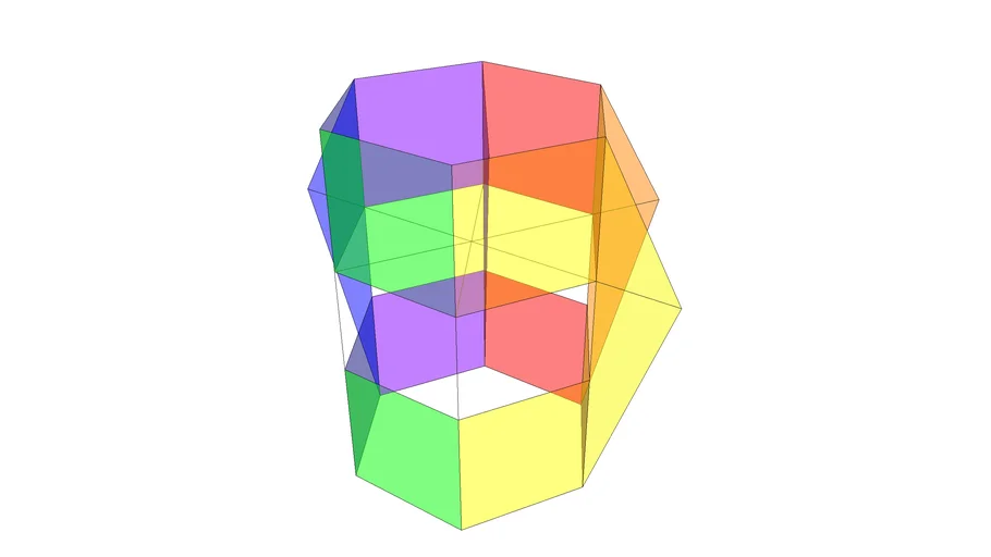 Papalote Prisma Hexagonal "Multicolor"