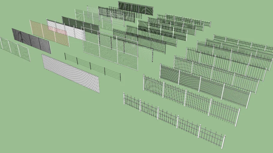 Metal fence