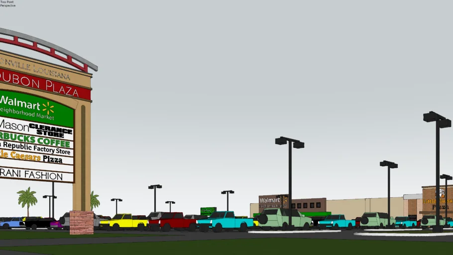 Modern Shopping Plaza