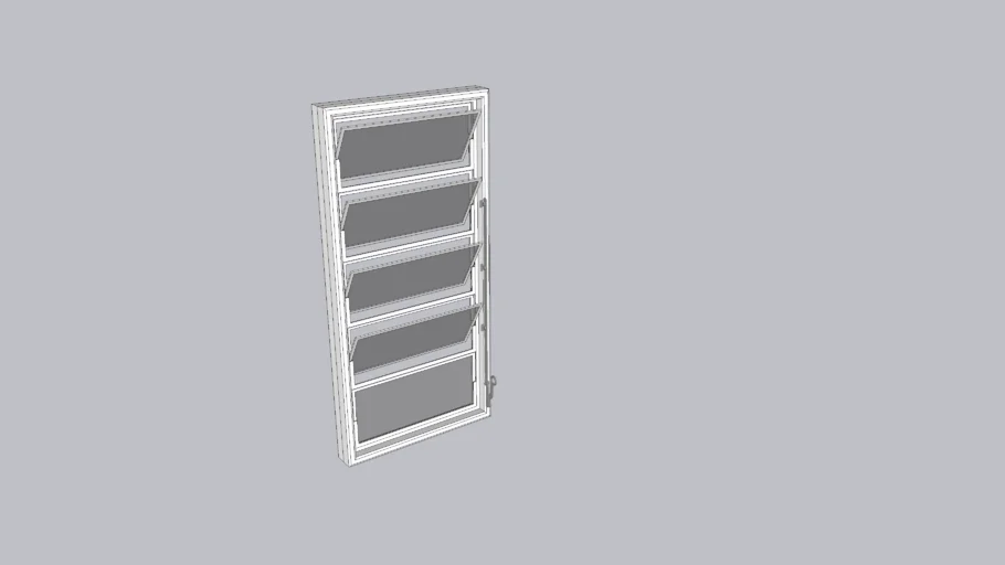 Esquadria Janela Basculante 5 folhas