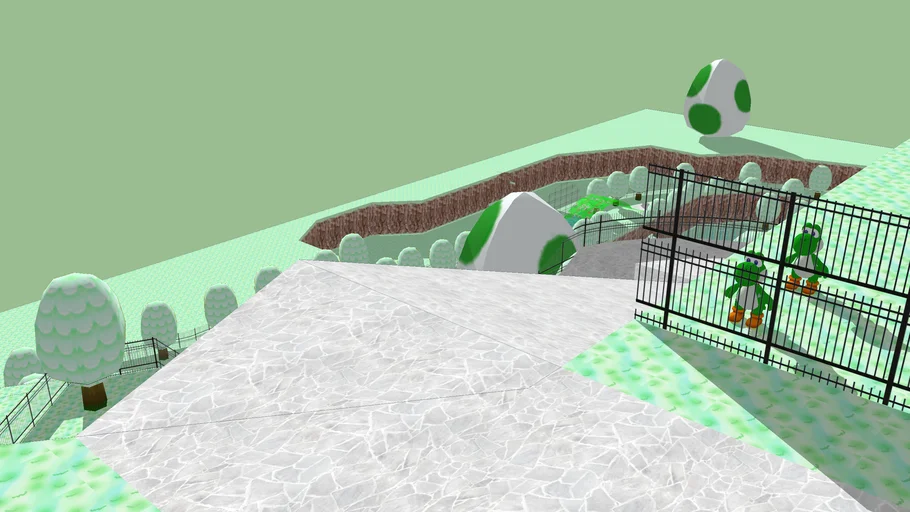 MKWii CT - Yoshi's Snow Park (NOT PLAYABLE! :C ) | 3D Warehouse