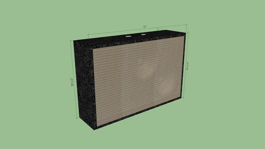 Silvertone 1483 Cab replica with 2- 10" speakers