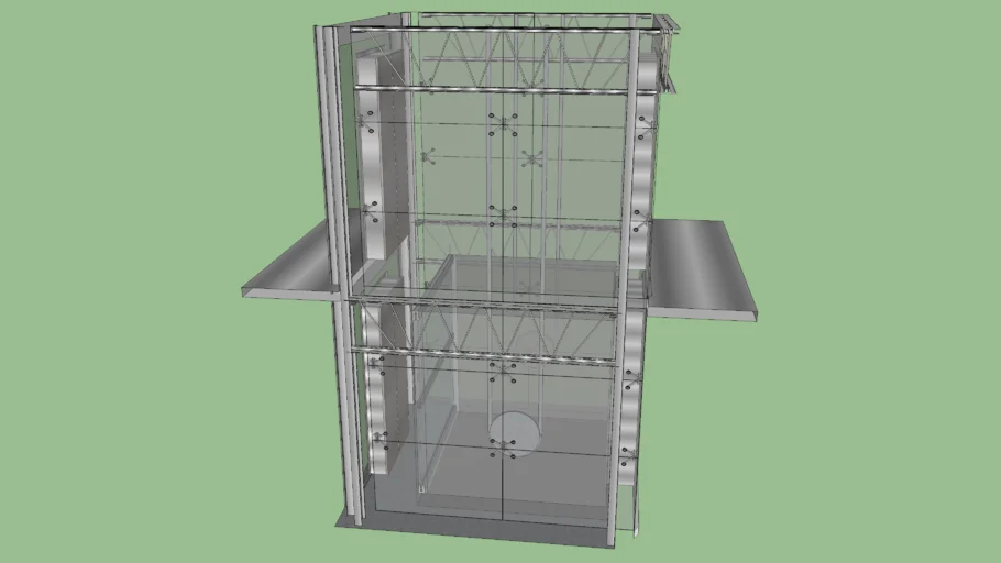 Glass Elevator- 2 Sided Access