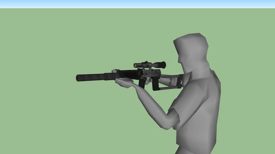 Man holding VSK-94