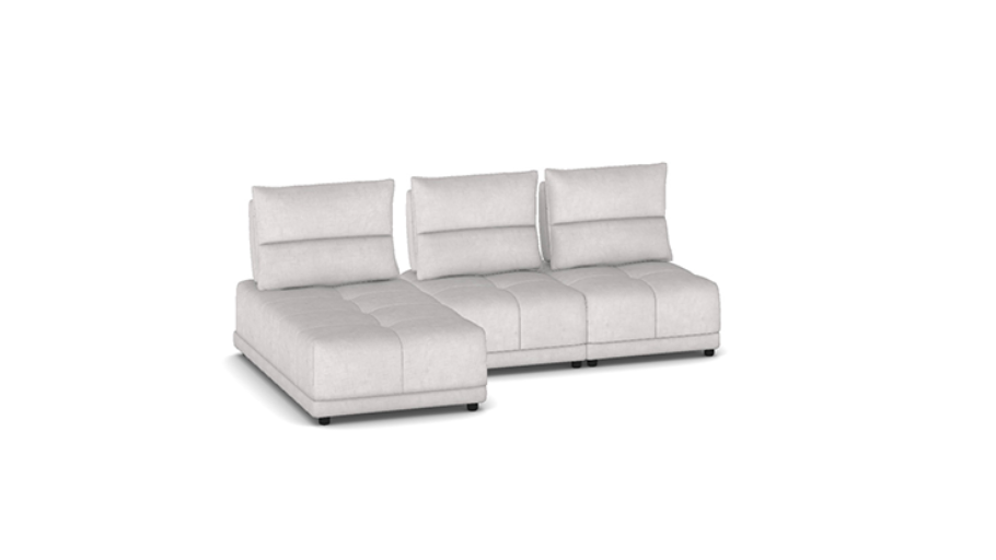Canapé d'angle chaise longue gauche Flaminia