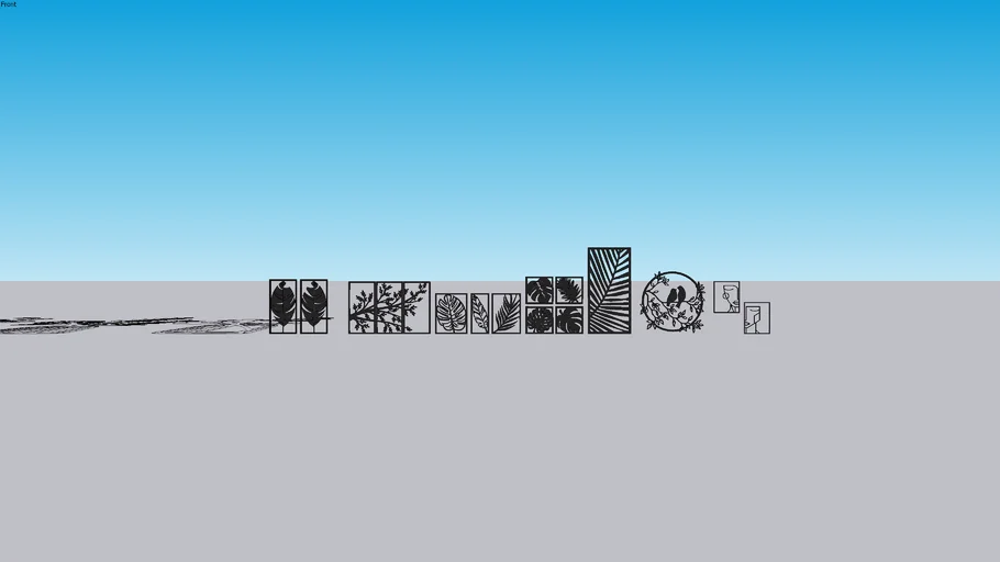 METAL CNC FRAME ( WALL DECOR )
