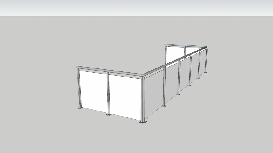 Baranda acero inoxidable con cristal - Stainless steel railing with glass