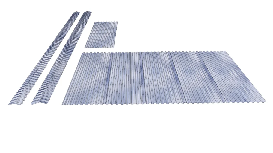 PVC Roof Panels and Ridge Cap