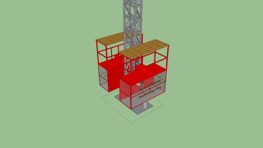 Dual Rack and Pinion Personnel/Material Hoist