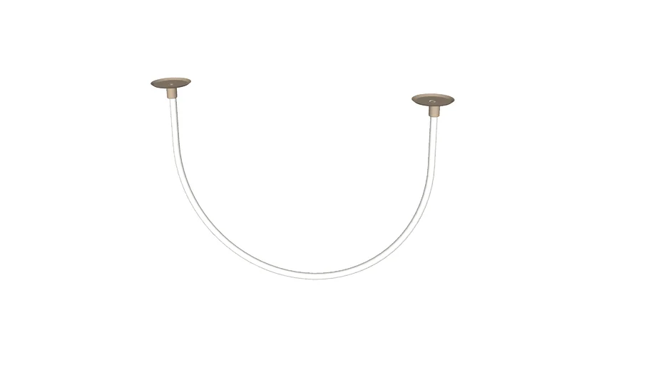 Luminária pendente LED metal branco 10W_STUDIOLUCE_(62cmX84cmX22cm)